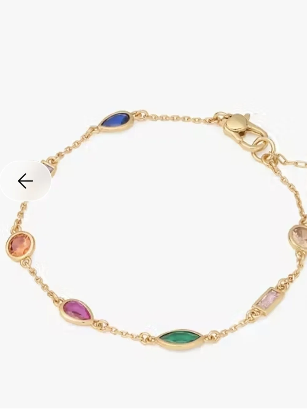 Kate Spade Gold Tone Bracelet – Elegant & Sparkly Multistone Bracelet - Picture 2 of 3